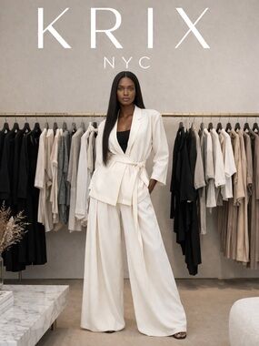 Pristine Mango Cream Wrap Blazer